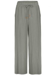 Sublevel Spodnie w kolorze szarym rozmiar: S. Szare spodnie materiałowe damskie Sublevel, bez wzorów, z materiału, z podwyższonym stanem. Za 65.38 zł.