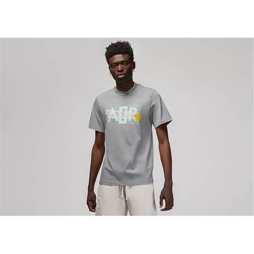 Koszulka sportowa męska Nike Air Jordan. Szare t-shirty sportowe męskie Nike, m, z bawełny, bez ramiączek. Za 239.99 zł.