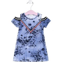 Jasnoniebieska Sukienka Inexplicability. Sukienki niemowlęce Born2be, z aplikacjami, z dzianiny, bez ramiączek, krótkie, mini. Za 39.99 zł.