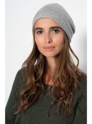 Just Cashmere Kaszmirowa czapka "Lauren" w kolorze szarym rozmiar: onesize. Szare czapki zimowe damskie Just Cashmere, z kaszmiru. Za 121.99 zł.