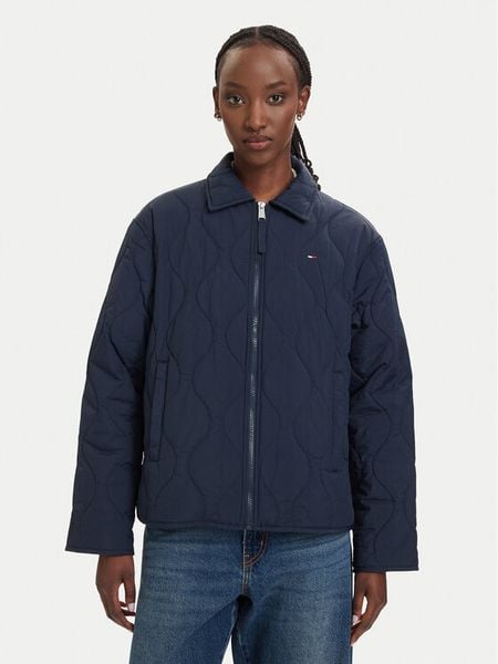 Tommy Jeans Kurtka przejściowa Tjw Coach DW0DW22909 Granatowy Regular Fit. Niebieskie kurtki damskie Tommy Jeans, m, bez wzorów, z jeansu, bez kaptura. Za 649.99 zł.