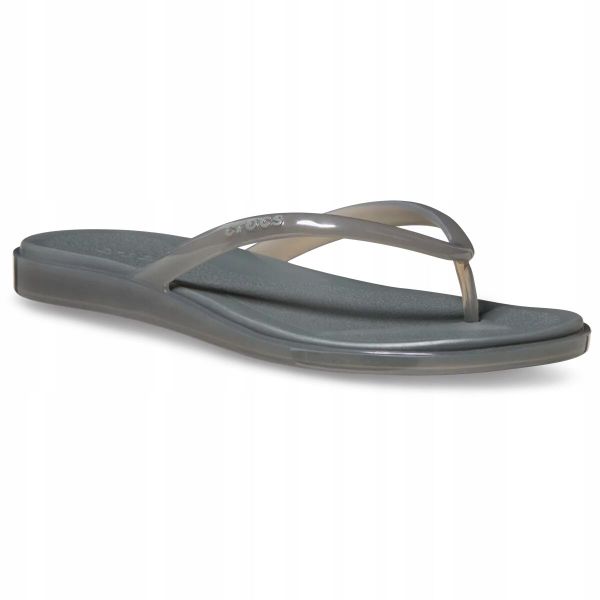 Japonki Dla Dorosłych Crocs Miami Jelly Round Toe Flip. Czerwone klapki damskie Crocs, z materiału. Za 169.99 zł.