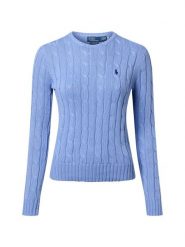 Polo Ralph Lauren Sweter damski z dzianiny Kobiety Bawełna biały jednolity, XS. Białe swetry klasyczne damskie Polo Ralph Lauren, xs, z bawełny, bez kołnierzyka. Za 989.95 zł.