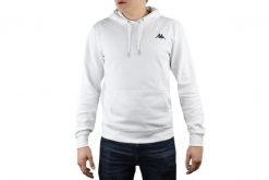 Kappa Vend Hooded, męska bluza. Białe bluzy sportowe męskie Kappa, m, z bawełny. Za 99.99 zł.