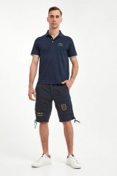 Bermudy męskie z logo AERONAUTICA MILITARE. Szorty męskie AERONAUTICA MILITARE, bez wzorów. Za 719.00 zł.