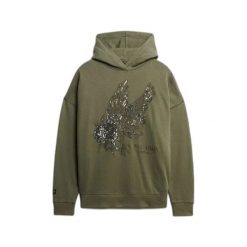 Bluza damska z kapturem Superdry Tattoo Embellish. Zielone bluzy z kapturem damskie Superdry. W wyprzedaży za 363.80 zł.