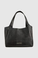 VALENTINO Torebka czarna Wool. Czarne torebki klasyczne damskie Valentino by Mario Valentino, bez wzorów, z materiału, małe, bez dodatków. W wyprzedaży za 459.99 zł.