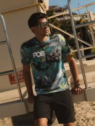 4F T-shirt regular z nadrukiem męski - multikolor XL. T-shirty męskie 4f, na lato, m, bez wzorów, z bawełny, bez kołnierzyka. Za 89.99 zł.