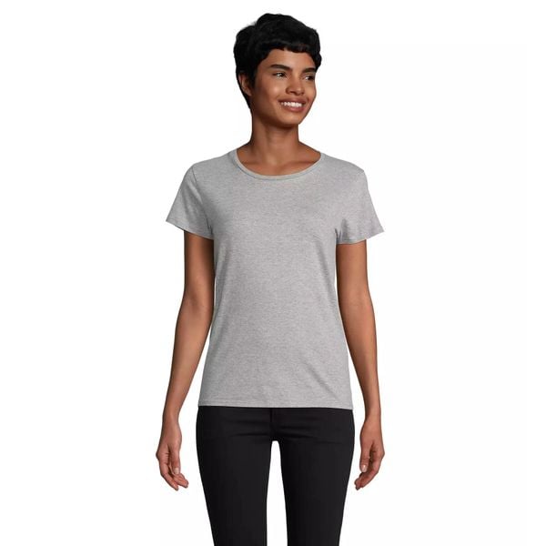 Dopasowana koszulka T-shirt z jerseyu dla kobiet Sol's Pioneer. Czerwone t-shirty damskie SOL'S, s, bez wzorów, z bawełny, bez kołnierzyka. Za 52.15 zł.