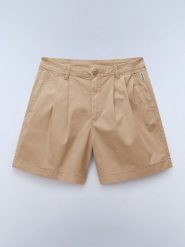 NAPAPIJRY Szorty "Nara" w kolorze jasnobrązowym rozmiar: W29. Brązowe szorty damskie NAPAPIJRY, bez wzorów, z bawełny. Za 202.03 zł.