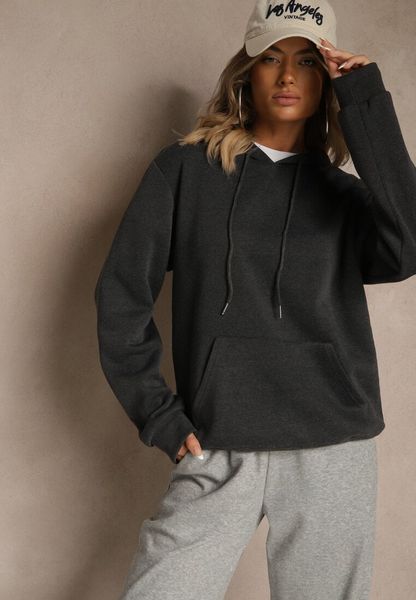 Ciemnoszara Bluza z Kapturem Ozdobiona Ściągaczami Invila. Szare bluzy z kapturem damskie Renee, l. Za 59.99 zł.