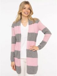 Zwillingsherz Kaszmirowy kardigan w kolorze jasnoróżowo-szarym rozmiar: L. Różowe kardigany damskie Zwillingsherz, l, bez wzorów, z kaszmiru. Za 304.56 zł.