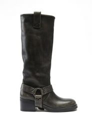 Frank Daniel Skórzane kozaki w kolorze czarnym rozmiar: 38. Czarne kozaki damskie Frank Daniel, bez obcasa. Za 640.95 zł.