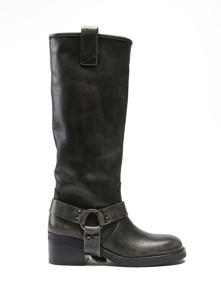 Frank Daniel Skórzane kozaki w kolorze czarnym rozmiar: 38. Czarne kozaki damskie Frank Daniel, bez obcasa. Za 640.95 zł.