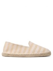 Jenny Fairy Espadryle HZF064-01 Beżowy. Brązowe espadryle damskie Jenny Fairy, bez wzorów, z materiału, bez obcasa. Za 99.99 zł.