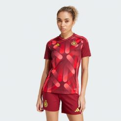 Koszulka Germany 25 (Women's Team) Away. Brązowe bluzki damskie Adidas, s, bez wzorów, z materiału, sportowe, bez kołnierzyka, bez ramiączek. Za 449.00 zł.