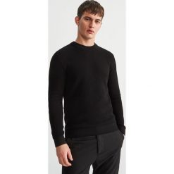 Sweter - Czarny. Czarne swetry klasyczne damskie Reserved, l, bez kołnierzyka. Za 99.99 zł.