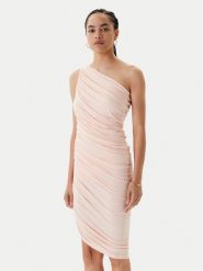 NORMA KAMALI Sukienka koktajlowa ST1253MD288832 Różowy Slim Fit. Czerwone sukienki damskie NORMA KAMALI, xs, bez wzorów, z wiskozy, wizytowe, bez kołnierzyka, bez ramiączek. Za 1,089.00 zł.