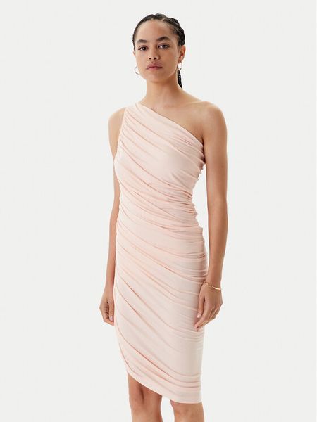 NORMA KAMALI Sukienka koktajlowa ST1253MD288832 Różowy Slim Fit. Czerwone sukienki damskie NORMA KAMALI, xs, bez wzorów, z wiskozy, wizytowe, bez kołnierzyka, bez ramiączek. Za 1,089.00 zł.
