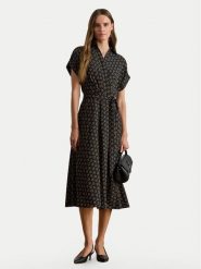 LAUREN RALPH LAUREN Sukienka koszulowa 200P03557001 Granatowy Regular Fit. Niebieskie sukienki damskie Lauren Ralph Lauren, bez wzorów, z syntetyku, bez kołnierzyka, bez ramiączek, koszulowe. Za 1,198.99 zł.