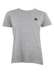 Peak Mountain Koszulka w kolorze szarym rozmiar: M. Szare bluzki damskie Peak Mountain, m, bez wzorów, z bawełny, bez kołnierzyka. Za 56.99 zł.