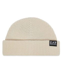 Czapka EA7 Emporio Armani. Brązowe czapki męskie EA7 Emporio Armani, na zimę, bez wzorów. Za 269.99 zł.