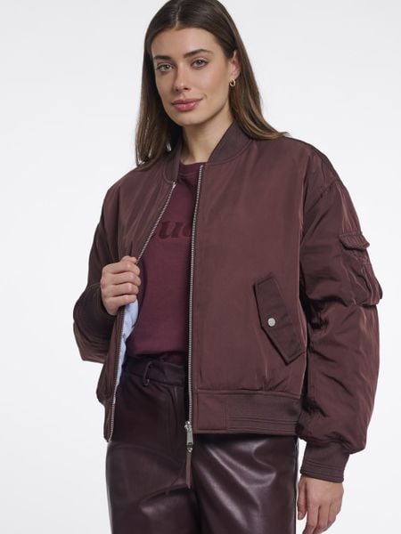 Rino & Pelle kurtka typu bomber Kobiety brązowy, 42. Brązowe kurtki damskie Rino & Pelle, bez wzorów, bez kaptura. Za 799.95 zł.