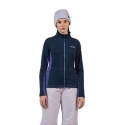 Kurtka narciarska damska z pełnym zamkiem Rossignol Blackside MIX. Niebieskie kurtki damskie Rossignol, bez wzorów, bez kaptura, narciarskie. Za 585.00 zł.