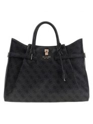 Guess Torebka w kolorze czarnym - 38 x 28 x 13 cm rozmiar: onesize. Czarne torebki klasyczne damskie Guess, z aplikacjami, z materiału, bez dodatków. Za 469.99 zł.