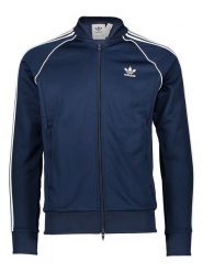 Adidas Bluza "SSTAR TT" w kolorze granatowym rozmiar: XS. Niebieskie bluzy bez kaptura męskie Adidas, xs. Za 105.38 zł.