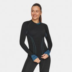 Bluza termoaktywna trekkingowa damska Alpinus Tactical Base Layer. Czarne bluzy bez kaptura damskie Alpinus, l. Za 159.00 zł.