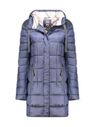 Canadian Peak Płaszcz zimowy "Bullieak" w kolorze niebieskim rozmiar: L. Niebieskie płaszcze damskie Canadian Peak, na zimę, l, bez wzorów, z puchu. Za 200.60 zł.