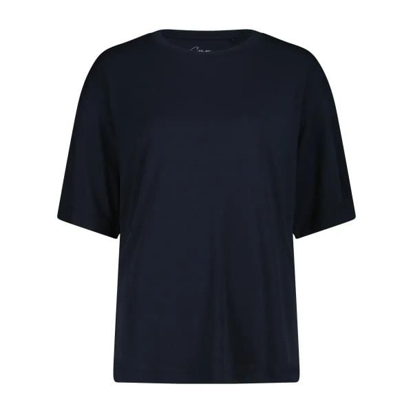 Koszulka z poliestru i lyocellu damska CMP. Czarne t-shirty damskie CMP, xl, bez wzorów, z dżerseju, bez kołnierzyka. Za 163.50 zł.