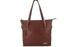 Shopperka skórzana BARBERINI'S Brązowy 996-6. Brązowe shopper bag damskie Barberinis, bez wzorów, ze skóry, na ramię, małe, zamszowe, bez dodatków. Za 339.99 zł.