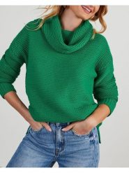 Milan Kiss Golf w kolorze zielonym rozmiar: L. Zielone golfy damskie Milan Kiss, l, bez wzorów, bez ramiączek. Za 126.99 zł.