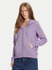 Tommy Jeans Bluza Flag DW0DW19729 Fioletowy Regular Fit. Fioletowe bluzy bez kaptura damskie Tommy Jeans, xs, z bawełny. Za 239.99 zł.
