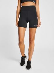 Damskie wysokie szorty Hummel MT Active. Czarne spodenki sportowe damskie HUMMEL, s, z elastanu, na fitness i siłownię. Za 269.50 zł.