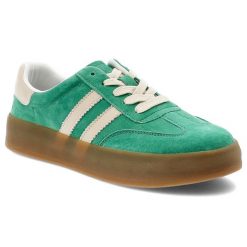 Zielone Sneakersy Filippo Sportowe Obuwie Damskie. Zielone buty sportowe na co dzień damskie Filippo, bez wzorów, z gumy. Za 189.00 zł.