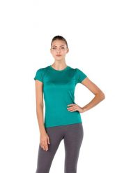 Koszulka turystyczna damska Woolona Pera 100% Merino. Zielone bluzki sportowe damskie WOOLONA, m, z materiału, bez kołnierzyka, bez ramiączek. Za 261.00 zł.