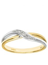 Revoni Złoty pierścionek z diamentami rozmiar: 58. Szare pierścionki damskie Revoni, z diamentem, złote. Za 1,544.74 zł.