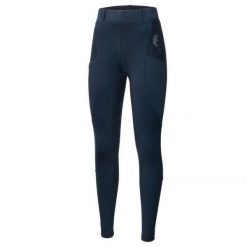 Legginsy do jazdy konnej damskie Start Kensington elastyczne, z pełnym lejem. Niebieskie legginsy damskie START, l, bez wzorów. Za 212.99 zł.