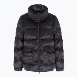 Kurtka damska EA7 Emporio Armani Train Athletic Velour Extra Padded. Czarne kurtki damskie EA7 Emporio Armani, l, bez wzorów, z elastanu, bez kaptura. Za 729.99 zł.