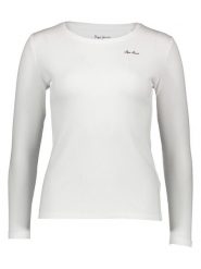 Pepe Jeans Koszulka w kolorze białym rozmiar: XS. Białe bluzki damskie Pepe Jeans, xs, bez wzorów, z jeansu, bez kołnierzyka. Za 52.42 zł.