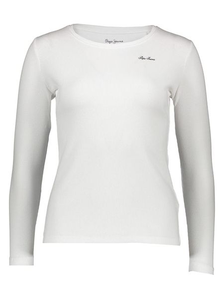 Pepe Jeans Koszulka w kolorze białym rozmiar: XS. Białe bluzki damskie Pepe Jeans, xs, bez wzorów, z jeansu, bez kołnierzyka. Za 43.47 zł.