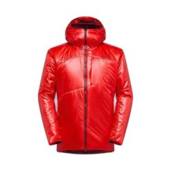 Kurtka z kapturem La Sportiva Supercouloir Primaloft. Czerwone kurtki męskie La Sportiva, l, bez wzorów, z materiału, z kapturem. Za 1,596.20 zł.
