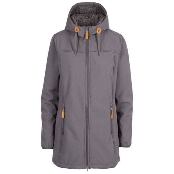 Trespass Kristen - Damski softshell Jkt Carbon. Szare kurtki softshell damskie Trespass, bez wzorów, z futra, bez kaptura. Za 417.99 zł.