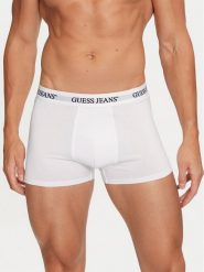 Guess Jeans Komplet 3 par bokserek M4BZ48 K6YW1 Biały. Białe bokserki męskie Guess Jeans, z aplikacjami, z bawełny. Za 159.99 zł.