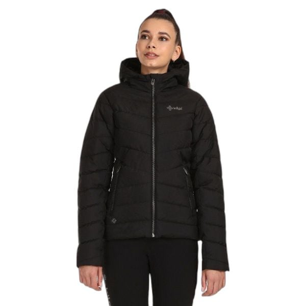 Damska kurtka puchowa Kilpi Tasha. Czarne kurtki damskie Kilpi, na zimę, xs, bez wzorów, z puchu, bez kaptura. Za 525.33 zł.