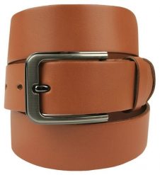 Klasyczny, Skórzany Pasek Męski - Victorio - Karmelowy. Paski męskie Victorio, bez wzorów, ze skóry, klasyczne. Za 119.00 zł.