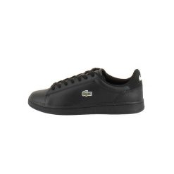 Buty męskie trampki sportowe Lacoste CARNABY SET. Brązowe trampki i tenisówki męskie Lacoste, bez wzorów, bez zapięcia. W wyprzedaży za 379.00 zł.
